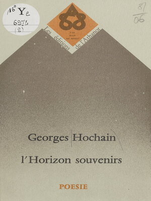 cover image of L'Horizon souvenirs